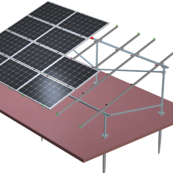 υβριδικός κατασκευαστής συστημάτων ηλιακής συναρμολόγησης αλουμινίου