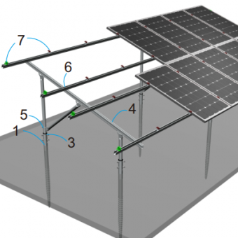 προμηθευτής δομής ηλιακής στήριξης τύπου χάλυβα
