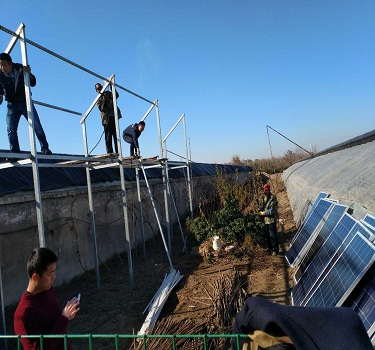 Shandong έργο επίδειξης φωτοβολταϊκών γεωργικών θερμοκηπίων