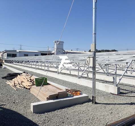  30MW έργο ηλιακού συστήματος συναρμολόγησης στο Fukui Ιαπωνία
